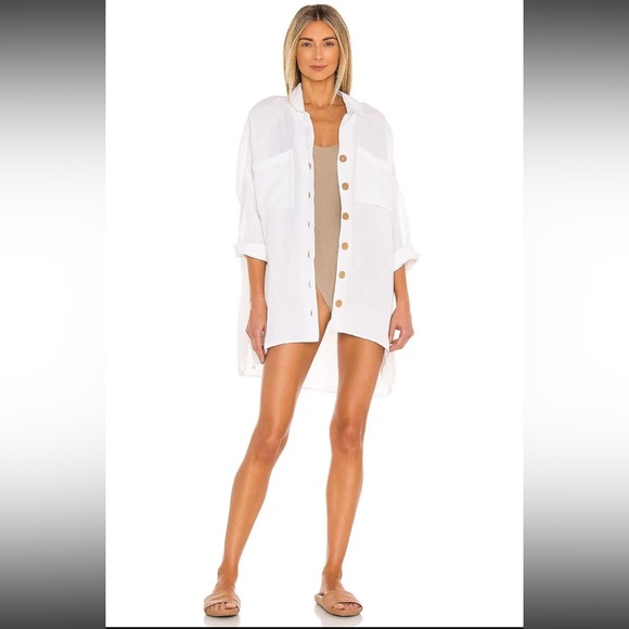 Show Me Your MuMu Tops - Show Me Your Mumu John’s button down shirt white linen